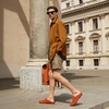 image:imageGo Tour Handmade Mens Casual Loafers Moccasins Slip On Driving ShoesOrange