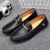 image:imageGo Tour Mens Casual Leather Fashion Slip on Loafers ShoesA Black
