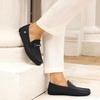 image:imageGo Tour Mens Casual Leather Fashion Slip on Loafers ShoesA Black