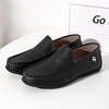 image:imageGo Tour Mens Casual Leather Fashion Slip on Loafers ShoesB Black