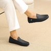 image:imageGo Tour Mens Casual Leather Fashion Slip on Loafers ShoesB Black
