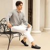 image:imageGo Tour Mens Casual Leather Fashion Slip on Loafers ShoesB Black
