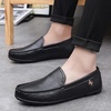 image:imageGo Tour Mens Casual Leather Fashion Slip on Loafers ShoesB Black