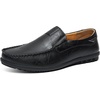 image:imageGo Tour Mens Casual Leather Fashion Slipon Loafers ShoesAblack