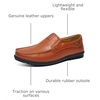 image:imageGo Tour Mens Casual Leather Fashion Slipon Loafers ShoesAbrown