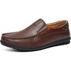 image:imageGo Tour Mens Casual Leather Fashion Slipon Loafers ShoesAdark Brown