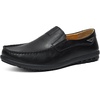 image:imageGo Tour Mens Casual Leather Fashion Slipon Loafers ShoesBblack