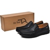 image:imageGo Tour Mens Casual Leather Fashion Slipon Loafers ShoesBblack