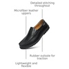 image:imageGo Tour Mens Casual Leather Fashion Slipon Loafers ShoesBblack