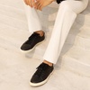 image:imageGo Tour Mens Casual Suede Leather Handmade SneakersLeather Black