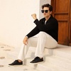 image:imageGo Tour Mens Casual Suede Leather Handmade SneakersLeather Black