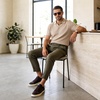 image:imageGo Tour Mens Casual Suede Leather Handmade SneakersLeather Dark Brown