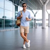 image:imageGo Tour Mens Casual Suede Leather Handmade SneakersLeather White