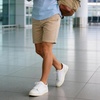image:imageGo Tour Mens Casual Suede Leather Handmade SneakersLeather White