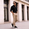 image:imageGo Tour Mens Casual Suede Leather Handmade SneakersSuede Black
