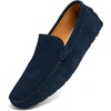 image:imageGo Tour Mens Handmade Suede Leather Casual Loafers ShoesA Blue