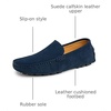 image:imageGo Tour Mens Handmade Suede Leather Casual Loafers ShoesA Blue