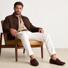 image:imageGo Tour Mens Handmade Suede Leather Casual Loafers ShoesA Brown