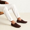image:imageGo Tour Mens Handmade Suede Leather Casual Loafers ShoesA Brown