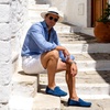 image:imageGo Tour Mens Handmade Suede Leather Casual Loafers ShoesA Sapphire Blue