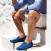 image:imageGo Tour Mens Handmade Suede Leather Casual Loafers ShoesA Sapphire Blue