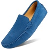 image:imageGo Tour Mens Handmade Suede Leather Casual Loafers ShoesA Sapphire Blue