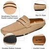 image:imageGo Tour Mens Handmade Suede Leather Mules Clog Slippers Breathable Leather Slip on Shoes Casual LoafersBeige