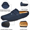 image:imageGo Tour Mens Handmade Suede Leather Mules Clog Slippers Breathable Leather Slip on Shoes Casual LoafersBlue
