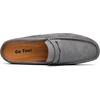 image:imageGo Tour Mens Handmade Suede Leather Mules Clog Slippers Breathable Leather Slip on Shoes Casual LoafersGrey