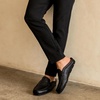 image:imageGo Tour Mens Mules Clog Slippers Breathable Punching Leather Slip on Shoes Casual LoafersAblack