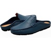image:imageGo Tour Mens Mules Clog Slippers Breathable Punching Leather Slip on Shoes Casual LoafersAblue