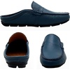 image:imageGo Tour Mens Mules Clog Slippers Breathable Punching Leather Slip on Shoes Casual LoafersAblue
