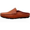 image:imageGo Tour Mens Mules Clog Slippers Breathable Punching Leather Slip on Shoes Casual LoafersAbrown