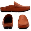 image:imageGo Tour Mens Mules Clog Slippers Breathable Punching Leather Slip on Shoes Casual LoafersAbrown