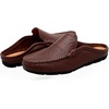 image:imageGo Tour Mens Mules Clog Slippers Breathable Punching Leather Slip on Shoes Casual LoafersBdark Brown Punched