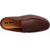 image:imageGo Tour Mens Mules Clog Slippers Breathable Punching Leather Slip on Shoes Casual LoafersBdark Brown Punched
