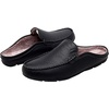 image:imageGo Tour Mens Mules Clog Slippers Breathable Punching Leather Slip on Shoes Casual LoafersCblack Fur