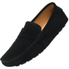 image:imageGo Tour Mens Penny Loafers Moccasin Driving Shoes Slip On Flats Boat ShoesA Black