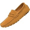 image:imageGo Tour Mens Penny Loafers Moccasin Driving Shoes Slip On Flats Boat ShoesA Brown