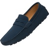 image:imageGo Tour Mens Penny Loafers Moccasin Driving Shoes Slip On Flats Boat ShoesA Dark Blue