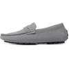 image:imageGo Tour Mens Penny Loafers Moccasin Driving Shoes Slip On Flats Boat ShoesA Grey