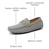 image:imageGo Tour Mens Penny Loafers Moccasin Driving Shoes Slip On Flats Boat ShoesA Grey
