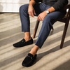 image:imageGo Tour Mens Penny Loafers Moccasin Driving Shoes Slip On Flats Boat ShoesBlack