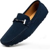 image:imageGo Tour Mens Penny Loafers Moccasin Driving Shoes Slip On Flats Boat ShoesBlue