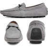 image:imageGo Tour Mens Penny Loafers Moccasin Driving Shoes Slip On Flats Boat ShoesGrey