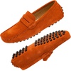 image:imageGo Tour Mens Penny Loafers Moccasin Driving Shoes Slip On Flats Boat ShoesOrange