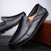 image:imageGo Tour Mens Premium Genuine Leather Casual Slip on Loafers Breathable Driving Shoes Fashion SlipperAblack