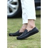 image:imageGo Tour Mens Premium Genuine Leather Casual Slip on Loafers Breathable Driving Shoes Fashion SlipperAblack