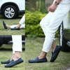 image:imageGo Tour Mens Premium Genuine Leather Casual Slip on Loafers Breathable Driving Shoes Fashion SlipperAblue