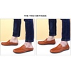image:imageGo Tour Mens Premium Genuine Leather Casual Slip on Loafers Breathable Driving Shoes Fashion SlipperAbrown